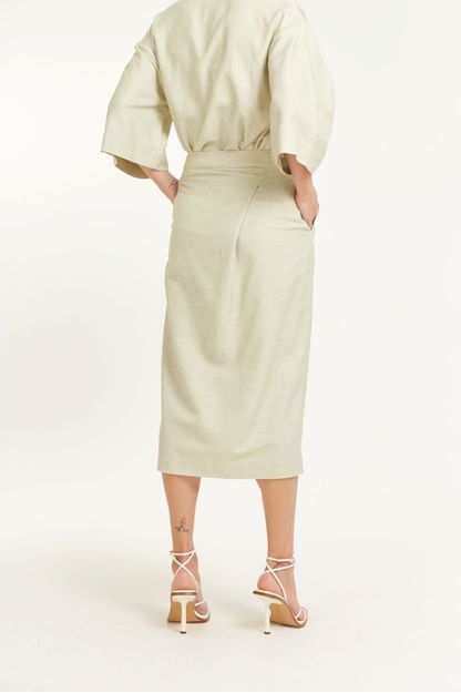 Saia tulipa barrado mint