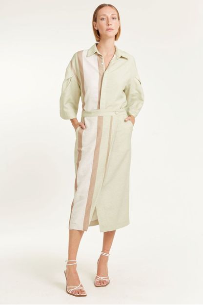 Saia tulipa barrado mint