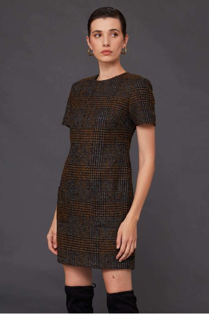 Vestido bolso tartan
