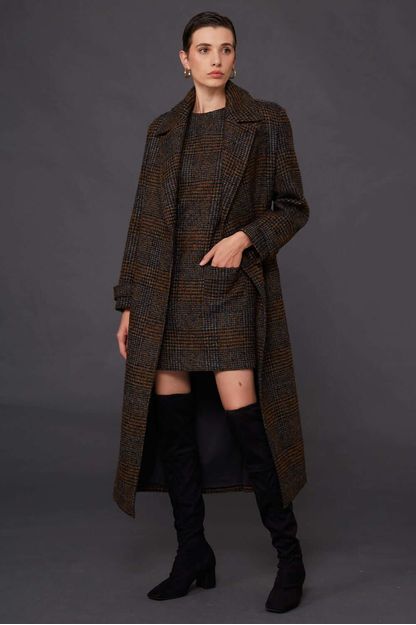 Vestido bolso tartan