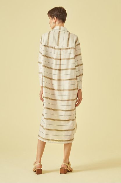 Chemise recortes listrada