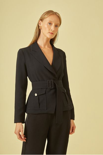 Blazer bolsos cargo preto