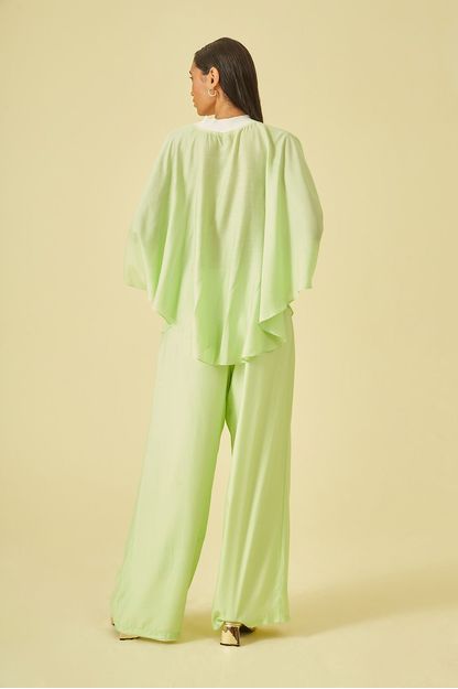 Poncho liso menta