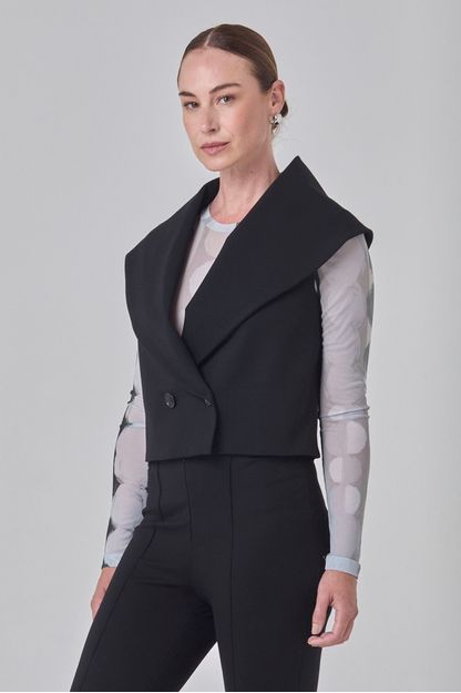 Colete em malha compact preto