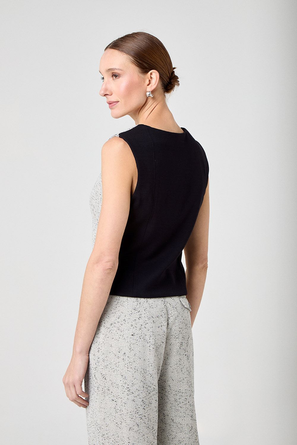 Blusa decote v granite
