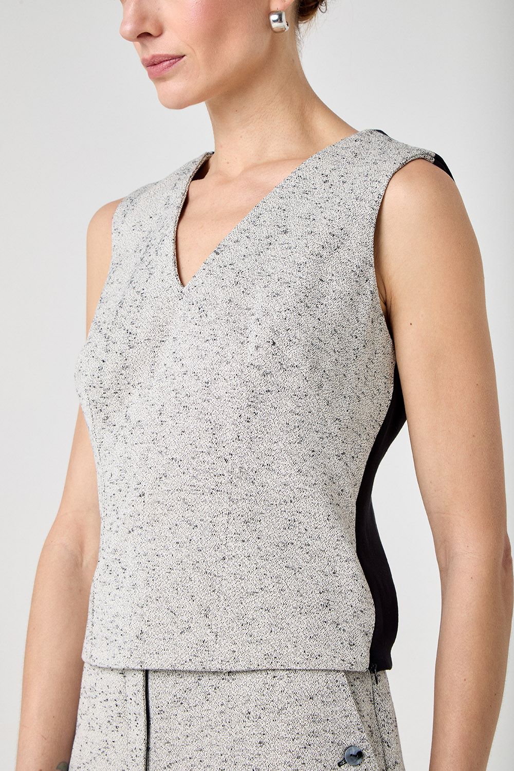 Blusa decote v granite