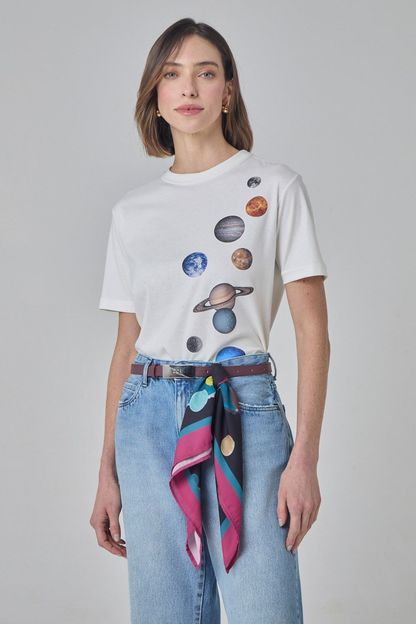 T-shirt planet off white