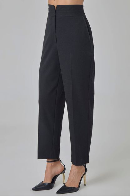 Calça clochart alfaiataria stretch chumbo