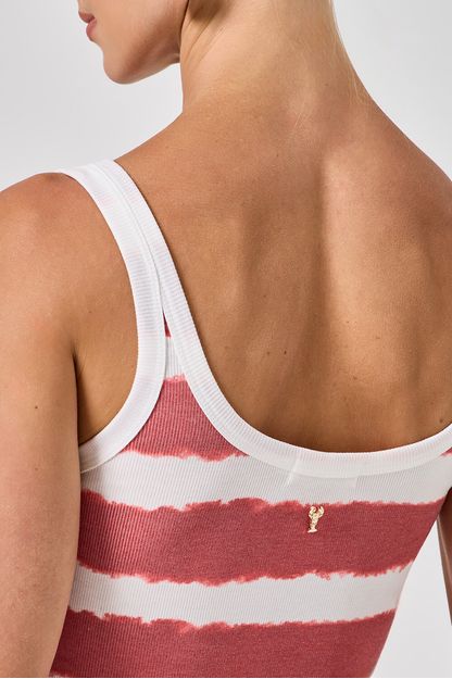 Blusa regata listras sailor vermelha
