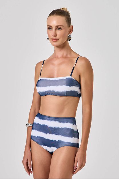 conjunto em tule estampa sailor marinho