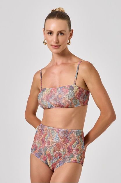 conjunto em tule estampado sardina