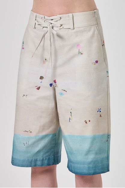 Boardshort sarja estampa praia